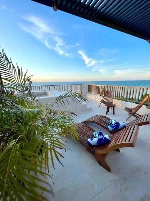 Breathtaking Ocean Vista Penthouse In Holbox At Yumbalam Villa